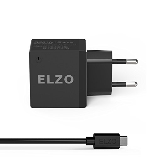 ELZO USB Ladegerät, Quick Charge 3.0 18W Schnellladegerät USB Netzteil, USB Stecker Ladestecker für Samsung Galaxy S22/S21/Z Flip 3/Z Fold 3/S20/S10, iPhone 12/11/SE 2020/XS/XR/X, Huawei, Xiaomi von ELZO