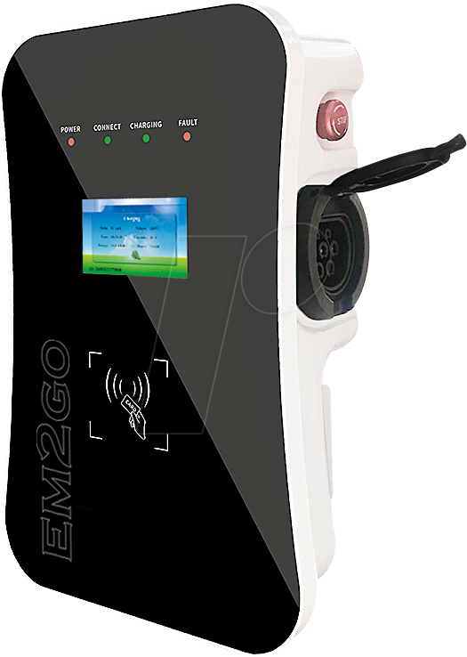 EM2GO EM022AS0 - Wallbox, 22 KW, LAN+WLAN, 32 A 3PH von EM2GO