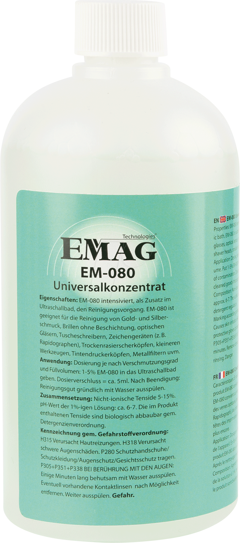 EMAG EM080 - Ultraschall-Reinigungskonzentrat, Universal, 500 ml von EMAG