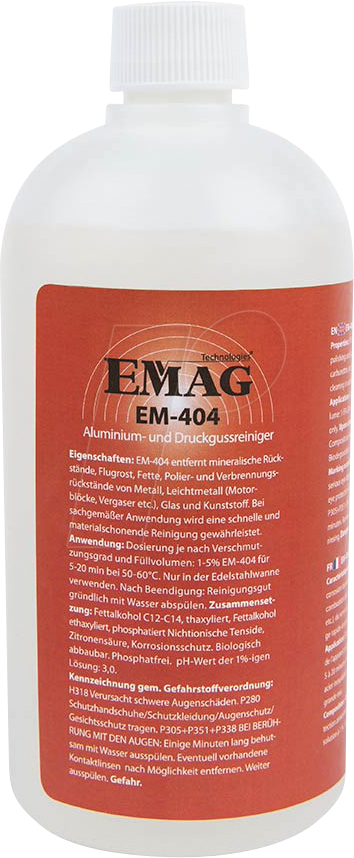 EMAG EM404 - Ultraschall-Reinigungskonzentrat, für Aluminium und Druckguss, 5 von EMAG