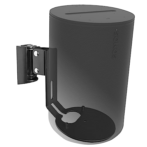 EMAQUIN Wandhalterung für Sonos Era 100 Lautsprecher (Schwenkbar und neigbar,kompatibel mit Sonos Era 100, Einzelpc, Schwarz) von EMAQUIN