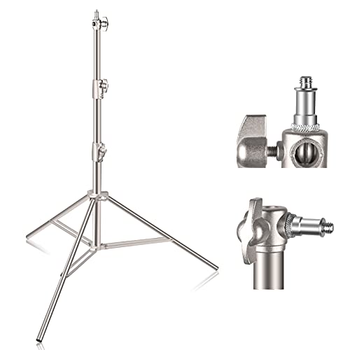 EMART 2,8M Edelstahl Lichtstativ, Gefederter Heavy Duty Fotografie Stativständer mit 1/4" auf 3/8" Universal Adapter für Studio Photo, Softbox, Schirm, Reflektor, Blitzlicht EMART 2,8M Edelstahl Lichtstativ, Gefederter Heavy Duty Fotografie Stativständer mit 1/4" auf 3/8" Universal Adapter für Studio Photo, Softbox, Schirm, Reflektor, Blitzlicht von EMART