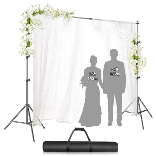 EMART 2.8x3m Fotohintergrund Ständer, Verstellbarer und Hochbelastbarer Hintergrundsystem, Fotowand Ständer für Fotografie, Partys, Hochzeiten EMART 2.8x3m Fotohintergrund Ständer, Verstellbarer und Hochbelastbarer Hintergrundsystem, Fotowand Ständer für Fotografie, Partys, Hochzeiten von EMART