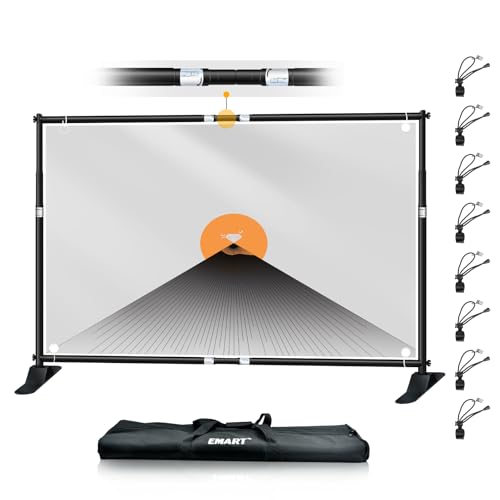 EMART Banner Ständer 3 x 2,4 m, Verstellbarer Hintergrundsystem, Hintergrundständer für Foto Studio, Porträt und Produktfotografie, Fotografie - Upgraded EMART Banner Ständer 3 x 2,4 m, Verstellbarer Hintergrundsystem, Hintergrundständer für Foto Studio, Porträt und Produktfotografie, Fotografie - Upgraded von EMART