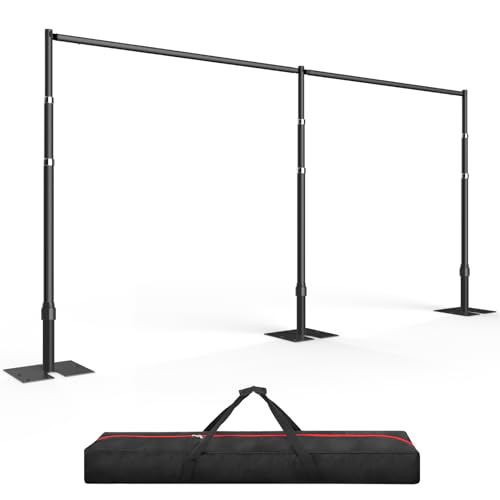 EMART Fotohintergrund Ständer Heavy Duty 3x6M, Crossbar Rohr und Drapierungen Hintergrundsystem, Verstellbare Metallrahmen mit Flachen Boden für Hochzeit, Geburtstag Party Dekorationen - Schwarz EMART Fotohintergrund Ständer Heavy Duty 3x6M, Crossbar Rohr und Drapierungen Hintergrundsystem, Verstellbare Metallrahmen mit Flachen Boden für Hochzeit, Geburtstag Party Dekorationen - Schwarz von EMART