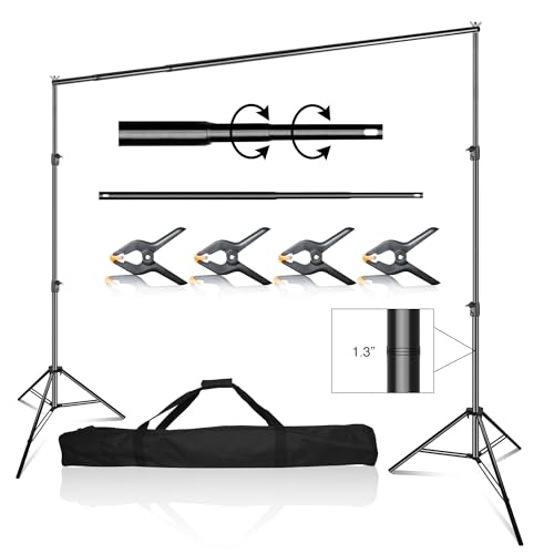 EMART Hintergrund Ständer 3x3m, Professionelles Hintergrundsystem Fotografie Heavy Duty Hintergrundständer Set mit Tragetasche, Fotohintergrund Stand für Produktfotografie EMART Hintergrund Ständer 3x3m, Professionelles Hintergrundsystem Fotografie Heavy Duty Hintergrundständer Set mit Tragetasche, Fotohintergrund Stand für Produktfotografie von EMART