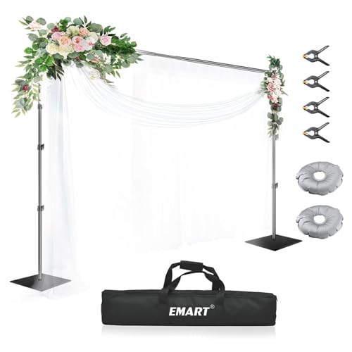 EMART Hintergrund Ständer 3x3m mit Stahlsockel, Professionelles Hintergrundsystem Fotografie Heavy Duty Hintergrundständer Set mit Tragetasche, Foto Hintergrund Ständer für Produktfotografie EMART Hintergrund Ständer 3x3m mit Stahlsockel, Professionelles Hintergrundsystem Fotografie Heavy Duty Hintergrundständer Set mit Tragetasche, Foto Hintergrund Ständer für Produktfotografie von EMART