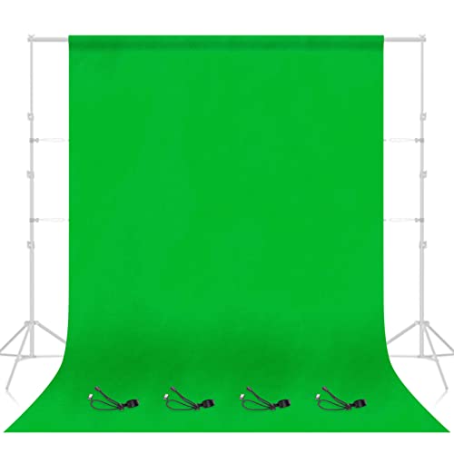 FayTun Foto-Studio Hintergrund mit 4 Federklemmen für Fotografie, 3 x 6 m, Grün von EMART