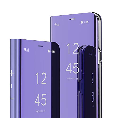 EMAXELER Schutzhülle für Samsung Galaxy S20 FE 5G, stilvolle Spiegelbeschichtung, Rundumschutz, Reflektion, ultradünn, kratzfest, stoßfest, Rahmen für Samsung Galaxy S20 FE 5G, Violett von EMAXELERR