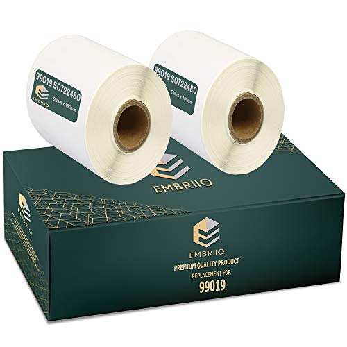 EMBRIIO 99019 S0722480 | 2er Set Ordner-Etiketten Rollen Ersatz für Dymo LabelWriter 4XL 450 400 330 320 310 Duo/Turbo/Twin Turbo Seiko SLP 450 430 420 410 400 200 100, 59mm x 190mm EMBRIIO 99019 S0722480 | 2er Set Ordner-Etiketten Rollen Ersatz für Dymo LabelWriter 4XL 450 400 330 320 310 Duo/Turbo/Twin Turbo Seiko SLP 450 430 420 410 400 200 100, 59mm x 190mm von EMBRIIO