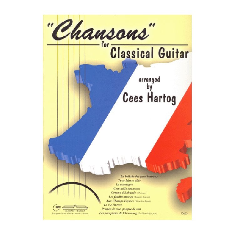 EMC Chansons for Classical Guitar - Cees Hartog Lehrbuch (französisch) von EMC