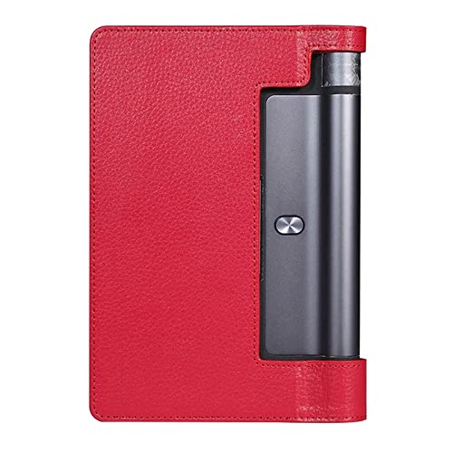 EMFYL 1fortunate Hüllen for Lenovo Yoga Tab 3 Pro 10.1 Yt3-x90f / m, Tablet Leder Cover Stand Cover Case for Lenovo Yoga Tab3 Yt3-x50f. Plus Yt-x703l. (Farbe : Rot, Größe : Yoga YT-X703F 10.1in) von EMFYL