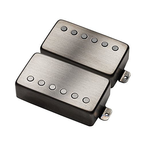EMG 57/66 Bridge and Neck Humbucker Guitar Pickups Set, Brushed Black Chrome EMG 57/66 Bridge and Neck Humbucker Guitar Pickups Set, Brushed Black Chrome von EMG