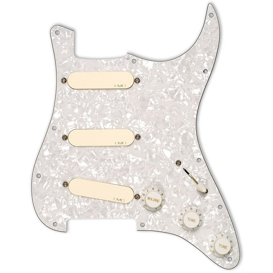 EMG DG20 David Gilmour Ivory / White Pearl Active Pre-Wired Pickup Set with Pickguard EMG DG20 David Gilmour Ivory / White Pearl Active Pre-Wired Pickup Set with Pickguard von EMG