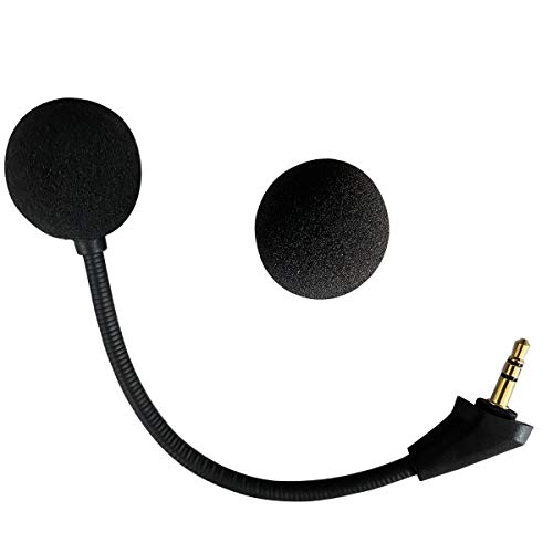 Ersatz-Mikrofon kompatibel mit HyperX Alpha, Alpha S und Alpha Pro Gaming-Headsets mit Geräuschunterdrückung, Schaumstoffbezug von EMHFLYFN