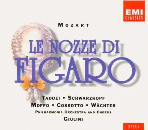 Mozart - Le nozze di Figaro ~ Giulini by Giuseppe Taddei, Elisabeth Schwarzkopf, Anna Moffo, Fiorenza Cossotto, Eberhard (1990) Audio CD von EMI Classics