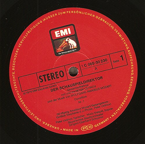 Wolfgang Amadeus Mozart: Der Schauspieldirektor [Vinyl] von EMI Electrola