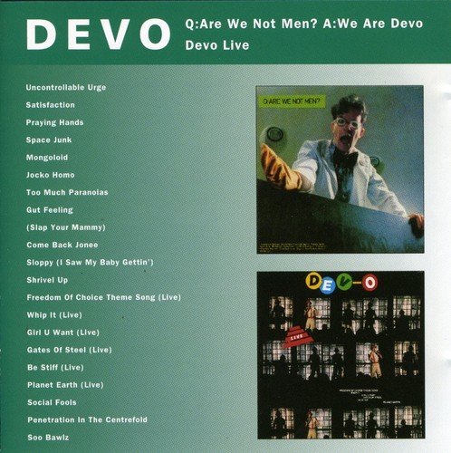 Q: Are We Not Men? A: We Are Devo / Devo Live Extra tracks, Import Edition by Devo (1993) Audio CD von EMI Europe Generic