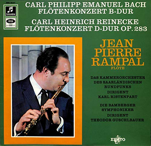 Bach / Reinecke: Konzert für Flöte, Streicher und Basso continuo B-dur; Konzert für Flöte und Orchester D-dur op.283 - SMC 95077 - Vinyl LP von EMI