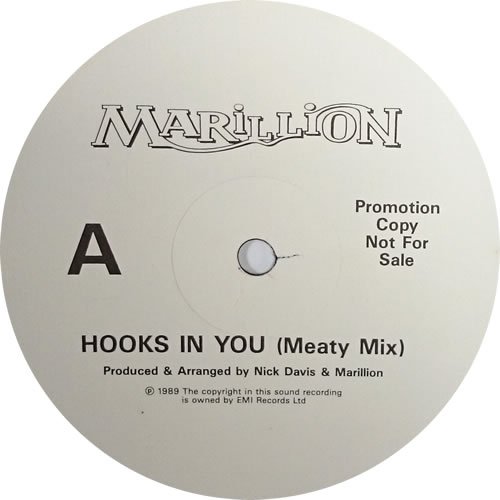 Hooks In You UK Promo 12" vinyl single von EMI