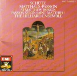 Schütz : Matthaüs-Passion / Passion selo CD von EMI