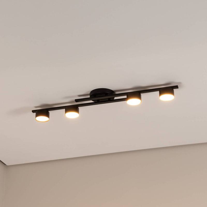 Deckenlampe Fragment, schwarz, Länge 86 cm, Metall, 4-flg. von EMIBIG LIGHTING