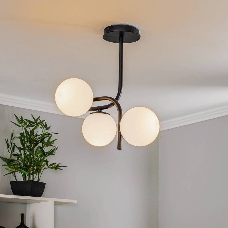 Deckenleuchte Grand, schwarz, dreiflammig von EMIBIG LIGHTING