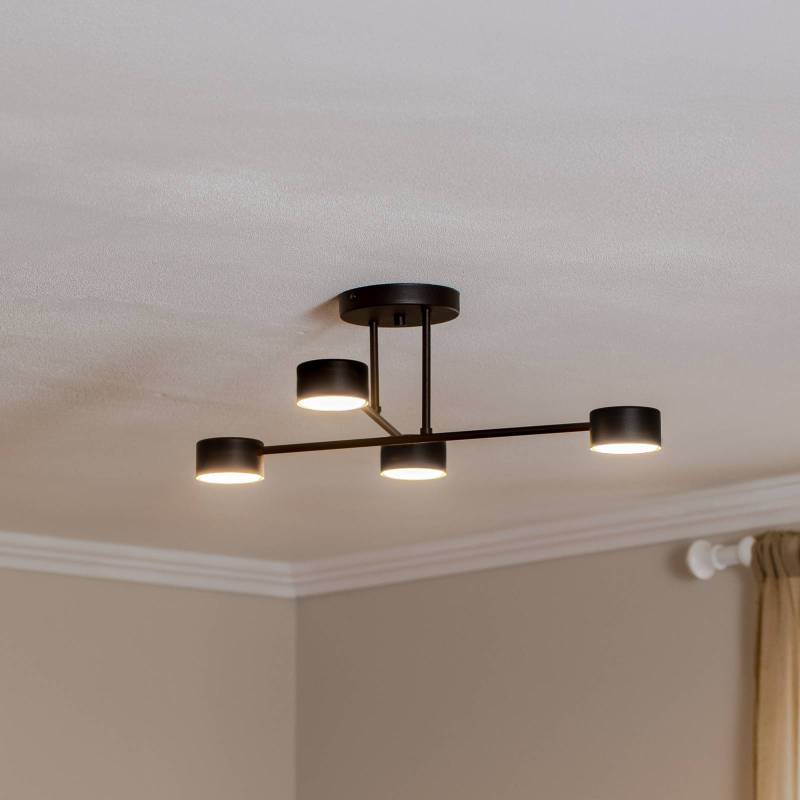 Deckenleuchte Modus 4, Stahl, vierflammig, GX53, schwarz von EMIBIG LIGHTING