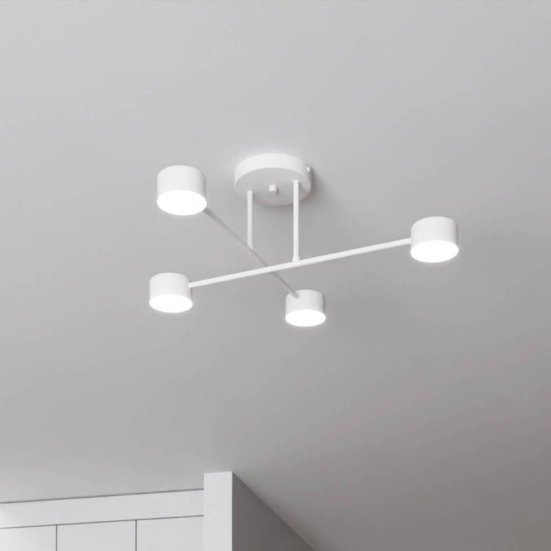 Deckenleuchte Modus 4, Stahl, vierflammig, GX53, weiß von EMIBIG LIGHTING