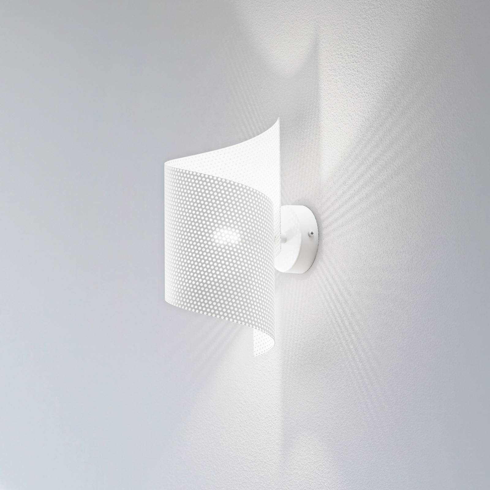 Wandleuchte Spiral, weiß, Metall, G9, 29 cm hoch Wandleuchte Spiral, weiß, Metall, G9, 29 cm hoch von EMIBIG LIGHTING
