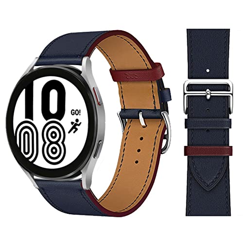 20 mm Lederarmband kompatibel mit Samsung Galaxy Watch 5/Galaxy Watch 4 40 mm 44 mm/Galaxy Watch 4 Classic, Ersatzarmband für Galaxy Watch Active 2/Galaxy Watch 3/Galaxy Watch 5 Pro von EMIOBAND