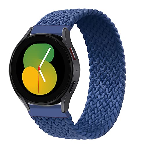 EMIOBAND EMIOBAND Geflochtenes Solo Loop 20 mm Armband Kompatibel mit Galaxy Watch Active/Active 2 40 mm 44 mm / Galaxy Watch 3 41 mm / Gear Sport / Galaxy Watch 42 mm / Gear S2 Elastic Sport R von EMIOBAND