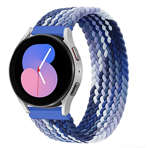 EMIOBAND EMIOBAND Geflochtenes Solo Loop 20 mm Armband Kompatibel mit Samsung Galaxy Watch 4 40 mm 44 mm / Galaxy Watch 4 Classic 42 mm 46 mm / Galaxy Watch 3 41 mm / Galaxy Watch Active 2 Elas von EMIOBAND