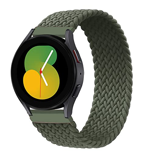 EMIOBAND Geflochtenes Solo Loop 22mm Armband Kompatibel für Samsung Galaxy Watch 3 45mm/Galaxy Watch 46mm/Gear S3 Frontier/Classic Elastisch Sport Ersatzband von EMIOBAND