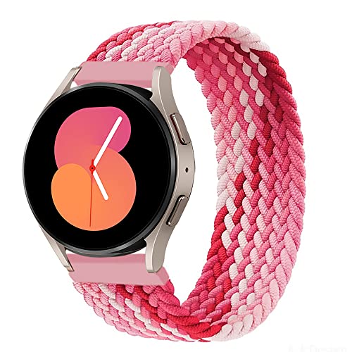 EMIOBAND Geflochtenes Solo Loop 22mm Armband Kompatibel für Samsung Galaxy Watch 3 45mm/Galaxy Watch 46mm/Gear S3 Frontier/Classic Elastisch Sport Ersatzband von EMIOBAND