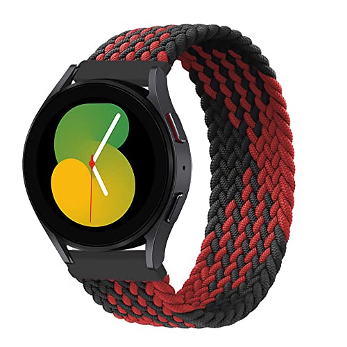 EMIOBAND Geflochtenes Solo Loop 22mm Armband Kompatibel für Samsung Galaxy Watch 3 45mm/Galaxy Watch 46mm/Gear S3 Frontier/Classic Elastisch Sport Ersatzband von EMIOBAND