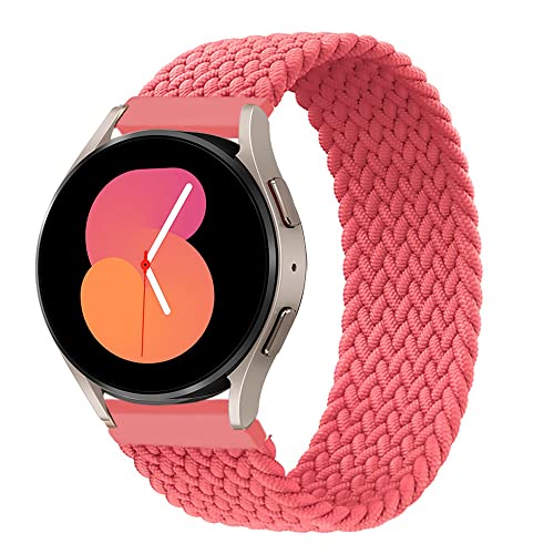 EMIOBAND Geflochtenes Solo Loop 22mm Armband Kompatibel für Samsung Galaxy Watch 3 45mm/Galaxy Watch 46mm/Gear S3 Frontier/Classic Elastisch Sport Ersatzband von EMIOBAND