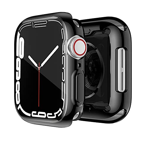 Schutzhülle kompatibel mit Apple Watch Series 7, 45 mm, 41 mm, Schutzhülle aus weichem TPU, stoßfest, kompletter Bildschirm für iwatch 7, Kratzfest und stoßfest von EMIOBAND