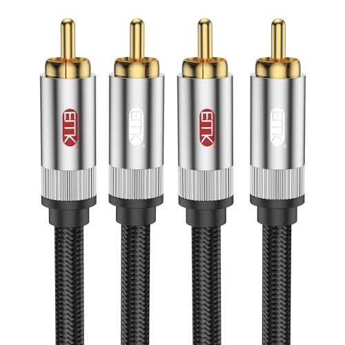 EMK Subwoofer Kabel Cinch Kabel Coaxial Audio Kabel RCA Digital Audio Kabel 2 zu 2 Cinch Stecker RCA für Verstärker, Lautsprecher, Soundbar, Heimkino und HiFi Systeme EMK Subwoofer Kabel Cinch Kabel Coaxial Audio Kabel RCA Digital Audio Kabel 2 zu 2 Cinch Stecker RCA für Verstärker, Lautsprecher, Soundbar, Heimkino und HiFi Systeme von EMK