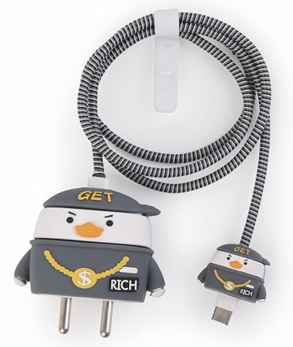 Niedliche Cartoon-Schutzhülle für iPhone 20W USB-C Adapter Ladekabel Einzigartiges Design Lustig Kawaii 3D Cartoon Schutzhülle Ladegerät Abdeckung Kabelschutz für Familie Männer Frauen Niedliche Cartoon-Schutzhülle für iPhone 20W USB-C Adapter Ladekabel Einzigartiges Design Lustig Kawaii 3D Cartoon Schutzhülle Ladegerät Abdeckung Kabelschutz für Familie Männer Frauen von EMOH ROCED