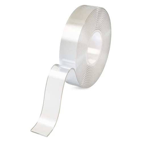 EMOS - Doppelseitiges Akryl-Klebeband - wiederverwendbares Nano-Tape - abnehmbare Klebestreifen - starke Haftung und Haltbarkeit ohne Bohrlöcher - transparent - 3 cm breit, 3 m lang EMOS - Doppelseitiges Akryl-Klebeband - wiederverwendbares Nano-Tape - abnehmbare Klebestreifen - starke Haftung und Haltbarkeit ohne Bohrlöcher - transparent - 3 cm breit, 3 m lang von EMOS