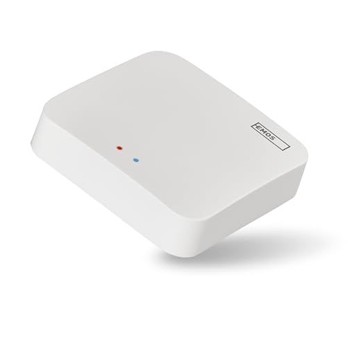 EMOS GoSmart ZigBee Gateway IP-1000Z, Smart Home Hub kompatibel mit Tuya, Smart Life, unterstützt Bluetooth, 2,4 GHz WiFi, 6 x 6 cm, Weiß von EMOS