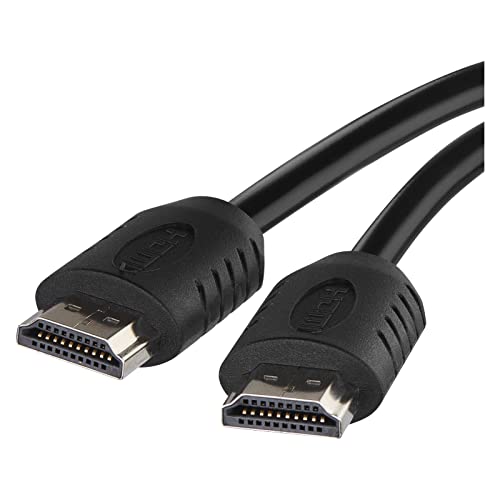 EMOS High Speed HDMI 2.0 Kabel mit Ethernet 0,75 m, 18 Gbit/s Hochgeschwindigkeitskabel mit Ultra HD, 4K, 3D, ARC Unterstützung, A-Stecker auf A-Stecker schwarz von EMOS