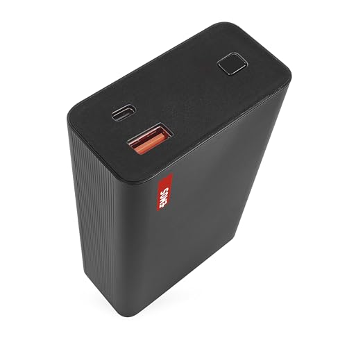 EMOS - Powerbank 20 000 mAh NTBF20 - externer Akku mit Passthrough und Fast-Charging 65W PD - USB-C/USB-A-Port inkl. Ladekabel - für Tablet, Laptop, iPad, Handy, Kamera, Soundbox - schwarz EMOS - Powerbank 20 000 mAh NTBF20 - externer Akku mit Passthrough und Fast-Charging 65W PD - USB-C/USB-A-Port inkl. Ladekabel - für Tablet, Laptop, iPad, Handy, Kamera, Soundbox - schwarz von EMOS