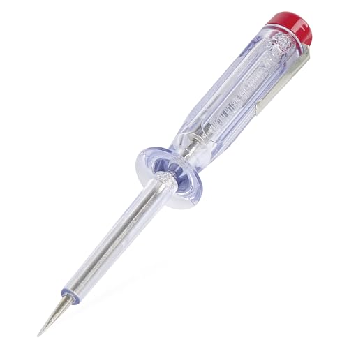 EMOS - Spannungsprüfer und Schraubendreher 2-in-1 - Spannungstester mit Phasentest, Volttester, Spannungsmesser AC/DC - 0(200)–250 V - optische Signalisierung - batterielos - transparent von EMOS
