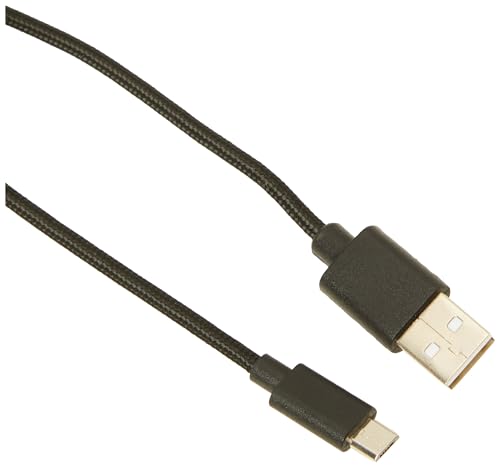 EMOS micro-USB Schnellladekabel auf USB-A 2.0, 480 Mbit/s Ladekabel Typ A auf micro-B für Schnellladen und Datenübertragung, 2 m, schwarz von EMOS