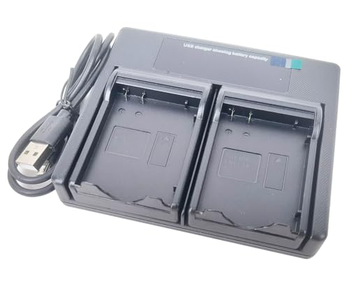 Dual USB Akku Ladegerät für Panasonic VW-VBT190 VW-VBT380 VW-VBY100E VW-VBK180 VW-VBK360 VW-BC10E HC-V520 HC-V550 HC-V720 von EMOVERY