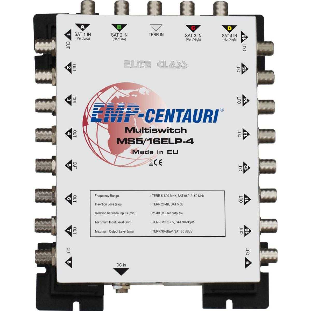 EMP Centauri E-Lite Class Multischalter MS 5/16 ELP-4 Stromlos EMP Centauri E-Lite Class Multischalter MS 5/16 ELP-4 Stromlos von EMP Centauri