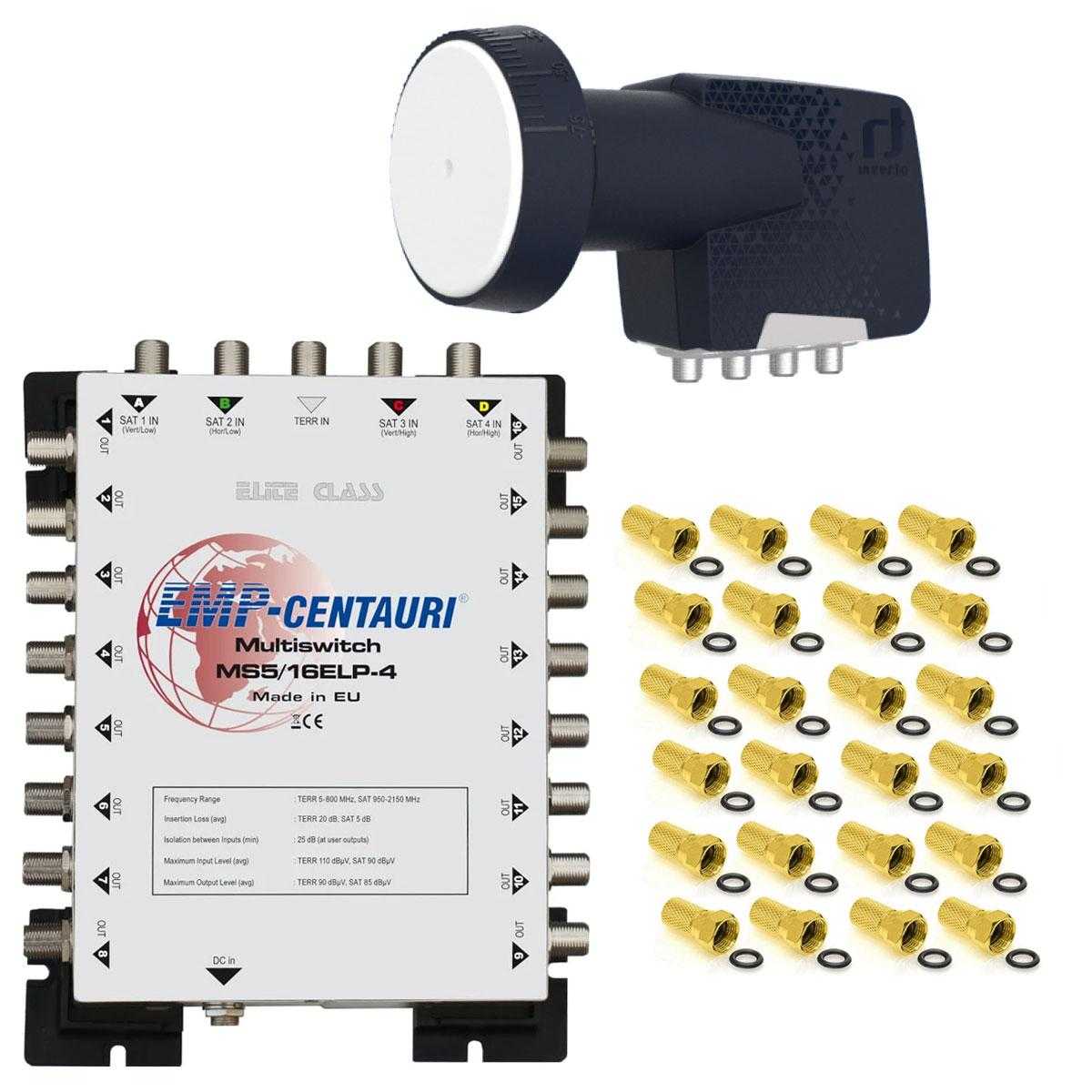 EMP Centauri MS 5/16 E-Lite Class Multischalter 0 Watt + Inverto Premium LNB von EMP Centauri