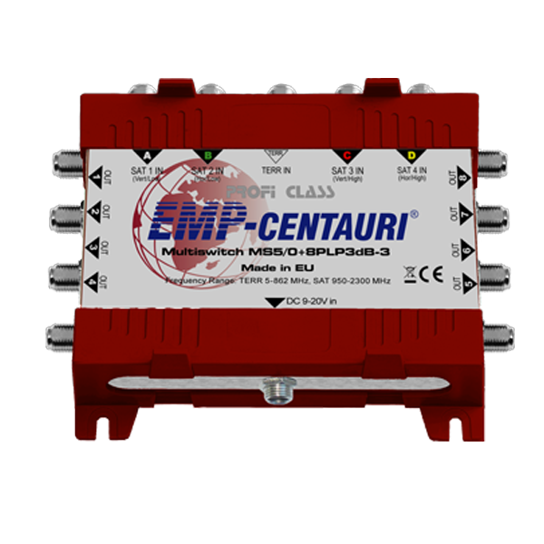 EMP Centauri Profi-Line Multischalter MS 5/8 PLP-3 Stromlos für 1 Satellit 8 Teilnehmer von EMP Centauri